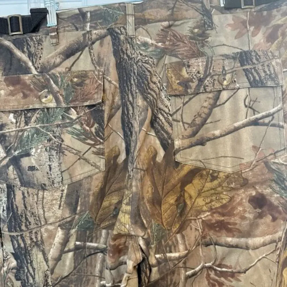 Realtree AP Camouflage Pants Mens XL Cargo Pocket Hunting Adjustable Waist‎